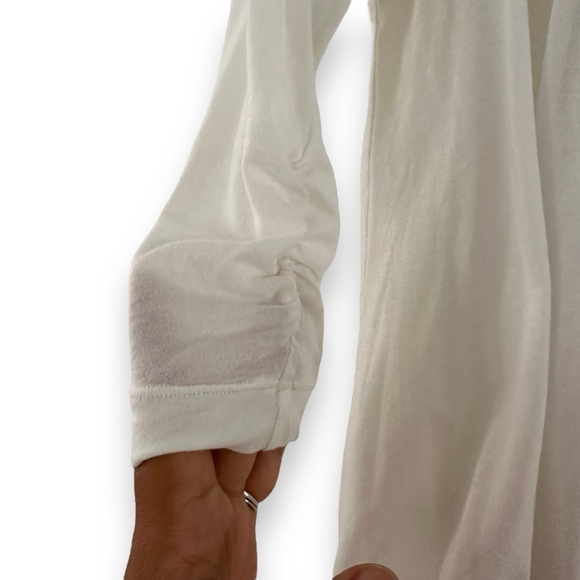 Free People Vintage White Mint Embrodeired Boho Peasant Top Size Small - Picture 5 of 8